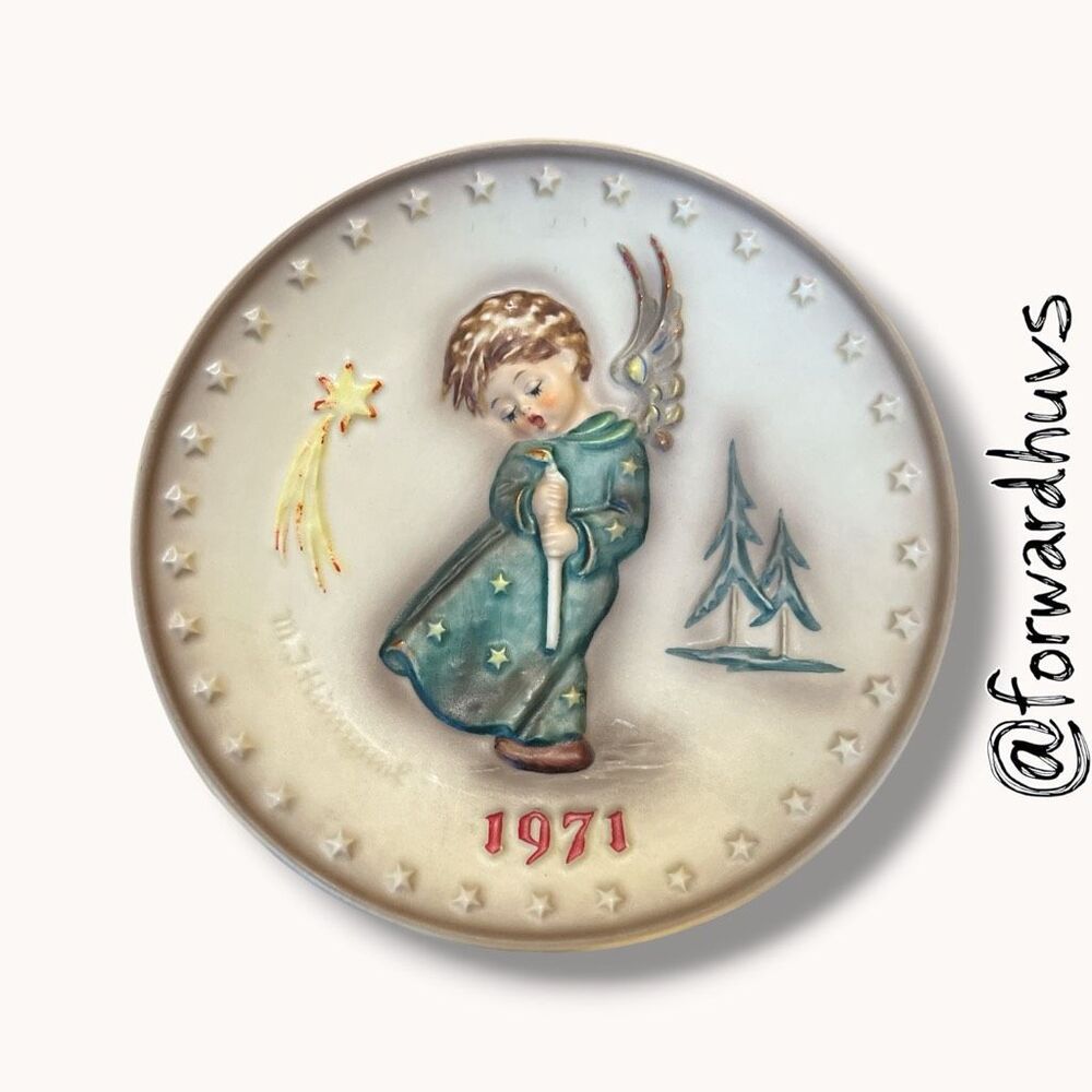 Hummel 1971 First Edition Annual Plate Goebel West Germany Christmas 7.5”